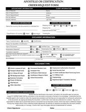 Load image into Gallery viewer, Apostille Client Order Request Forms