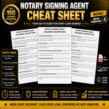 Load image into Gallery viewer, 150+ Notary Document Agent Signing Descriptions