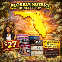 Load image into Gallery viewer, THE FLORIDA NOTARY "GET IT ALL" BUNDLE- Get 15 amazing template bundles & more!