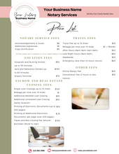 Load image into Gallery viewer, (TODAY ONLY SALE) Notary Price List Template & 10 NOTARY BUSINESS BUNDLES
