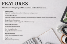 Load image into Gallery viewer, Small Business Bundle Bookkeeping (Bookkeeping • Client Tracker • Pricing Calculator)