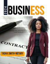 Load image into Gallery viewer, Get 10 Magazine-Themed Notary Flyers- edit in canva