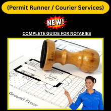 Load image into Gallery viewer, Permit Runner & Courier Services Guide for Notaries – Complete Starter Bundle