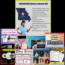 Load image into Gallery viewer, THE MISSOURI NOTARY "GET IT ALL" BUNDLE- Get 10 amazing template bundles & more!