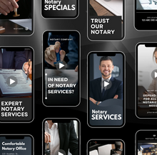 Load image into Gallery viewer, 500+ (NOTARY) SOCIAL MEDIA VIDEO TEMPLATES