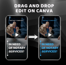Load image into Gallery viewer, 500+ (NOTARY) SOCIAL MEDIA VIDEO TEMPLATES