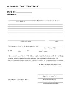 Notary Certificate Bundle – Editable + Print-Ready (19 Templates)