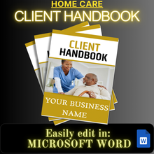 Load image into Gallery viewer, Home Care (Client Handbook &amp; Employee Company Handbook) template bundle
