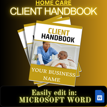 Load image into Gallery viewer, Home Care Client Handbook-template
