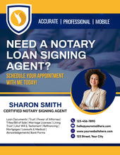 Load image into Gallery viewer, Get &quot;2&quot; amazing FLYERS for your NOTARY business!
