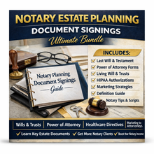 Load image into Gallery viewer, ULTIMATE: Estate Planning Notary Services Guide
