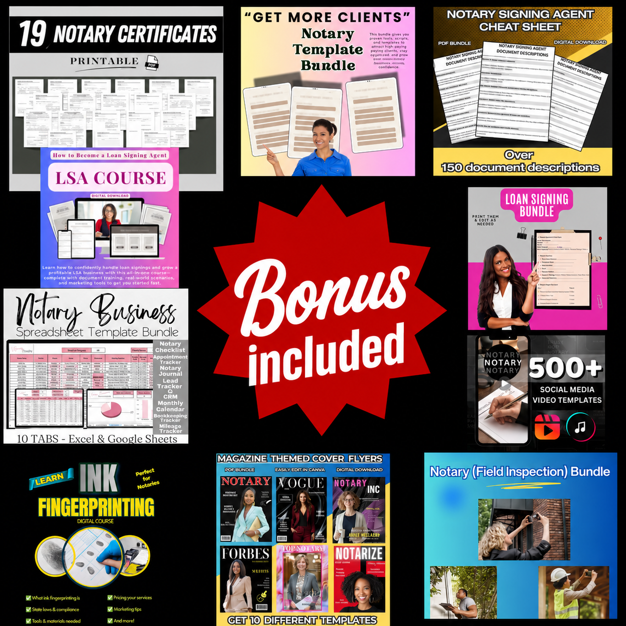 Ultimate Notary Pricing Bundle + 10 Bonus Bundles | $14.95 – Super ...