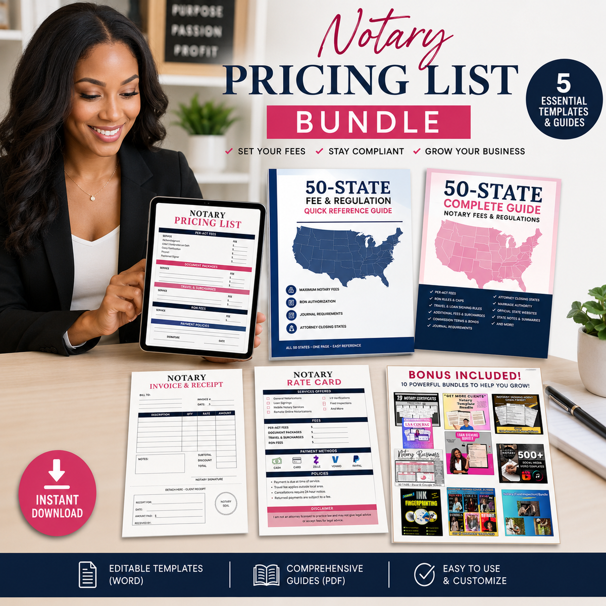Ultimate Notary Pricing Bundle + 10 Bonus Bundles | $14.95 – Super ...