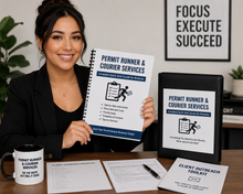 Load image into Gallery viewer, Permit Runner &amp; Courier Services Guide for Notaries – Complete Starter Bundle
