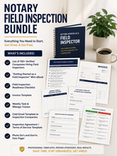 Load image into Gallery viewer, Notary Field Inspection Starter Bundle – 150+ Companies, Templates &amp; Guide
