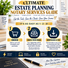 Load image into Gallery viewer, ULTIMATE: Estate Planning Notary Services Guide

