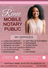 Load image into Gallery viewer, Get &quot;2&quot; amazing FLYERS for your NOTARY business!
