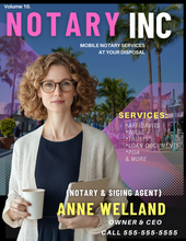 Load image into Gallery viewer, (FLORIDA NOTARIES) Get 10 editable MAGAZINE THEMED COVER FLYERS- edit in canva (Copy)
