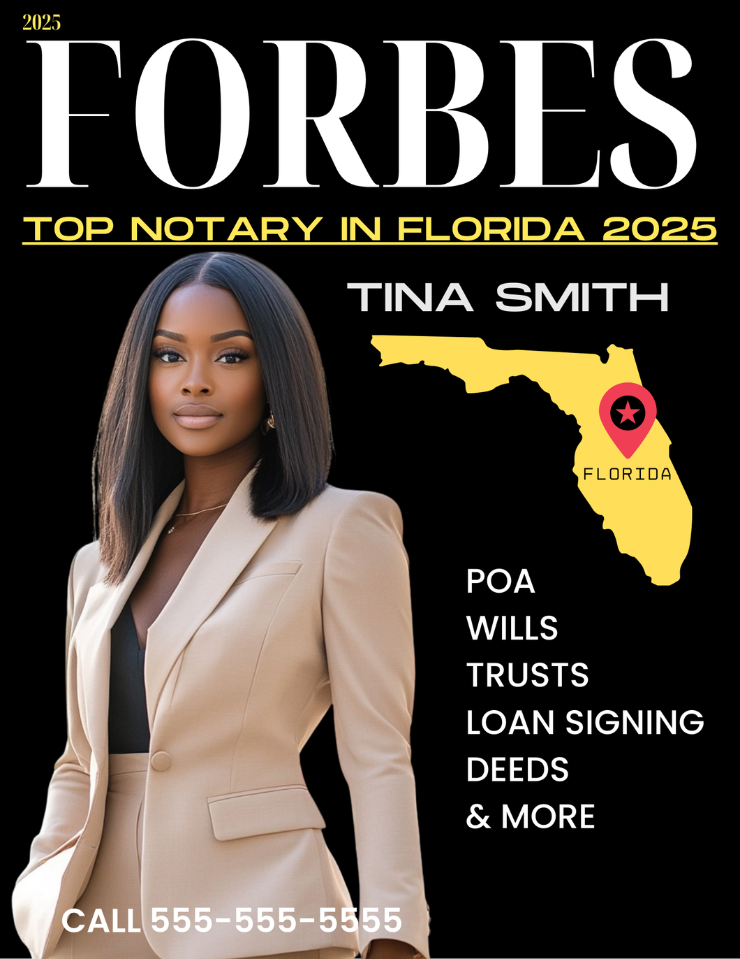 (FLORIDA NOTARIES) Get 10 editable MAGAZINE THEMED COVER FLYERS- edit in canva (Copy)