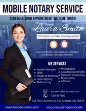 Load image into Gallery viewer, Get &quot;2&quot; amazing FLYERS for your NOTARY business!

