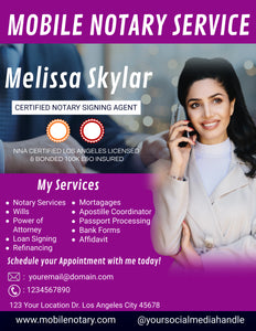 Get "2" amazing FLYERS for your NOTARY business!