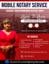 Load image into Gallery viewer, Get &quot;2&quot; amazing FLYERS for your NOTARY business!
