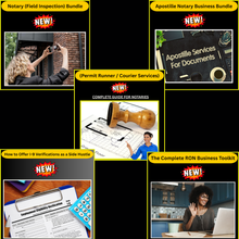 Load image into Gallery viewer, ULTIMATE NOTARY SIDE HUSTLE BUNDLE (Get 5 Bundles in 1 deal)
