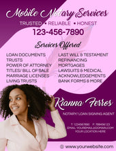 Load image into Gallery viewer, Get &quot;2&quot; amazing FLYERS for your NOTARY business!
