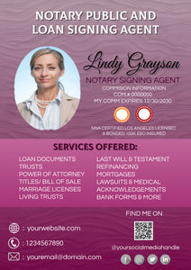 Get "2" amazing FLYERS for your NOTARY business!