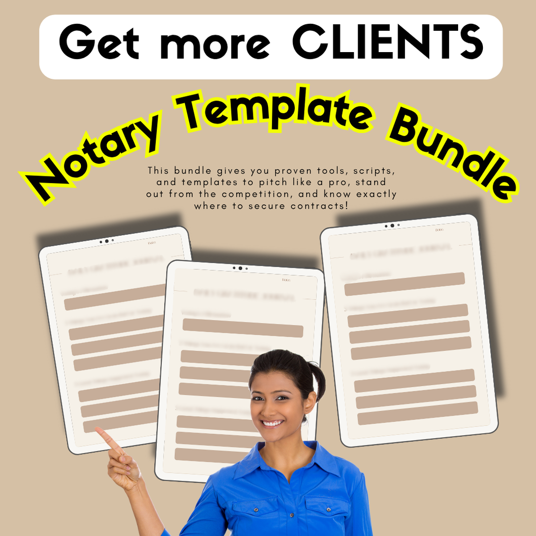 (1 Day Sale) HOW TO GET MORE NOTARY CLIENTS-bundle