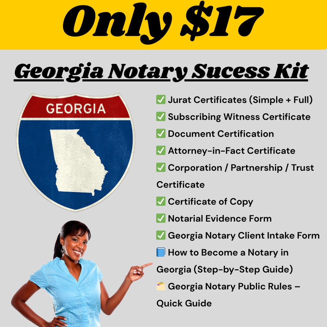Georgia Notary Success Kit