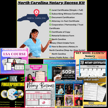 Load image into Gallery viewer, THE NORTH CAROLINA NOTARY &quot;GET IT ALL&quot; BUNDLE- Get 10 amazing template bundles &amp; more!
